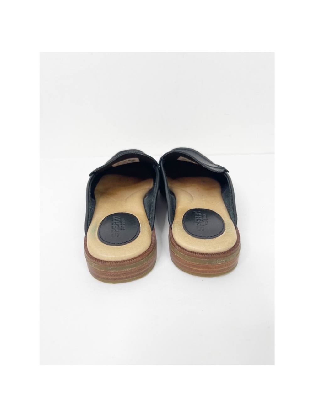 SPERRY | Women's Black Seaport Slip On Cushioned Fina Mules Sz. 8 - Picture 5 of 7